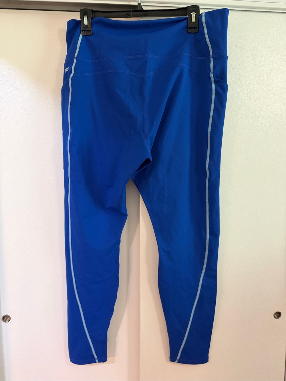 Fabletics Royal Blue Leggings with Light Blue Piping - Picture 6 of 7